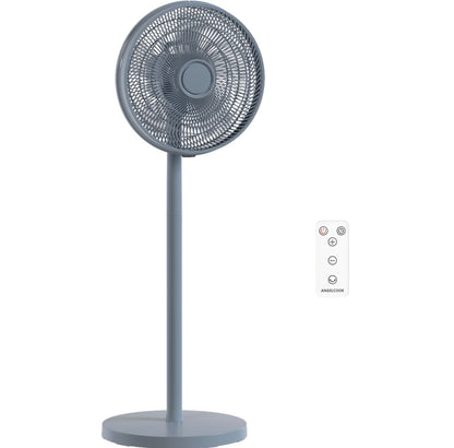 40 cm Standing Fan, Cooling Floor Fan with 80° Oscillating, Adjustable Tilt and Height, 4 Speed, Remote Control