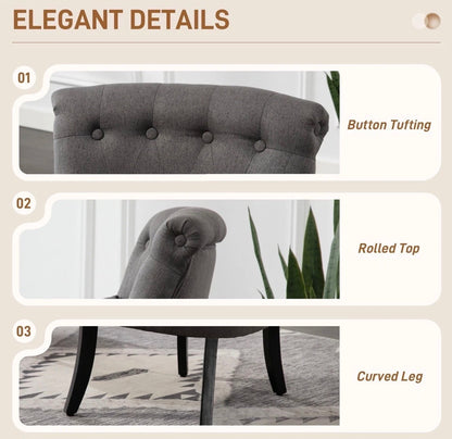 Single Sofa With Backrest Pillow Dining Chair Tub Chair Upholstered Wood Leg