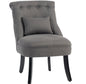 Single Sofa With Backrest Pillow Dining Chair Tub Chair Upholstered Wood Leg