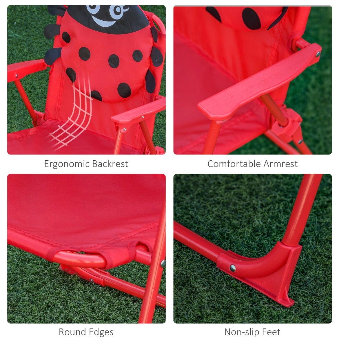Outsunny Kids-Parasol Picnic Table and Chair Set
