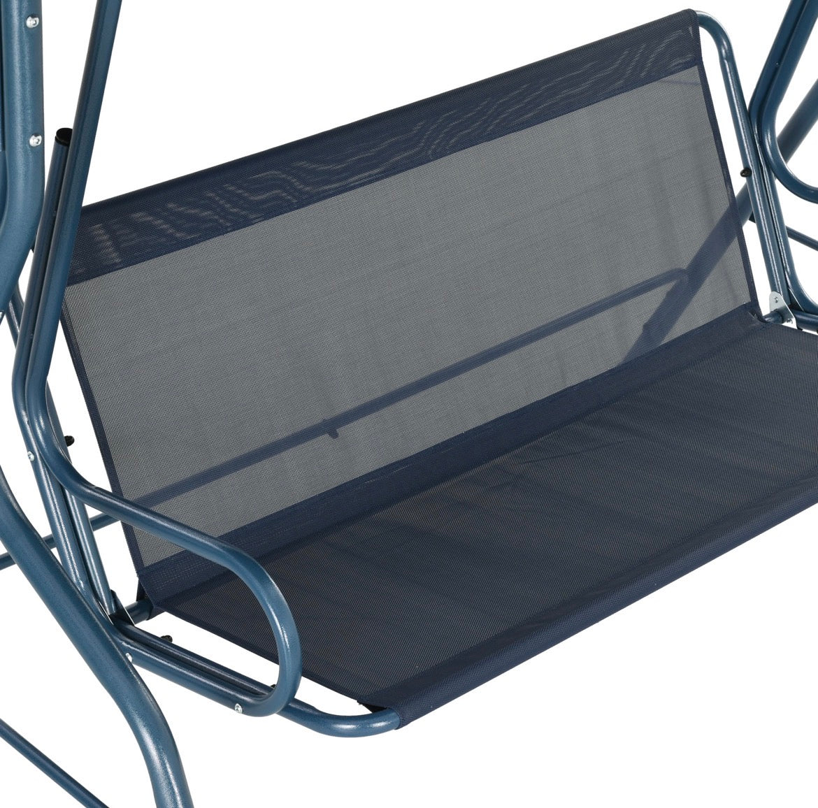 3-Seater Garden Swing Seat With Adjustable Canopy and Cushion