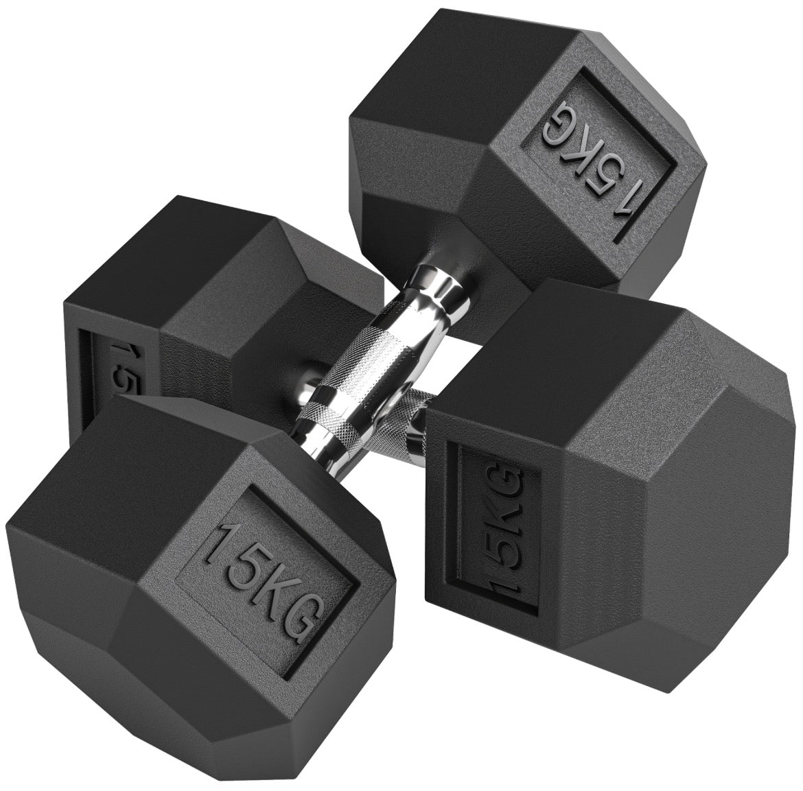 2 Set of Rubber Hex Dumbbell Portable Hand Weights Dumbbell Home Gym Workout Fitness Hand Dumbbell