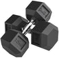 2 Set of Rubber Hex Dumbbell Portable Hand Weights Dumbbell Home Gym Workout Fitness Hand Dumbbell