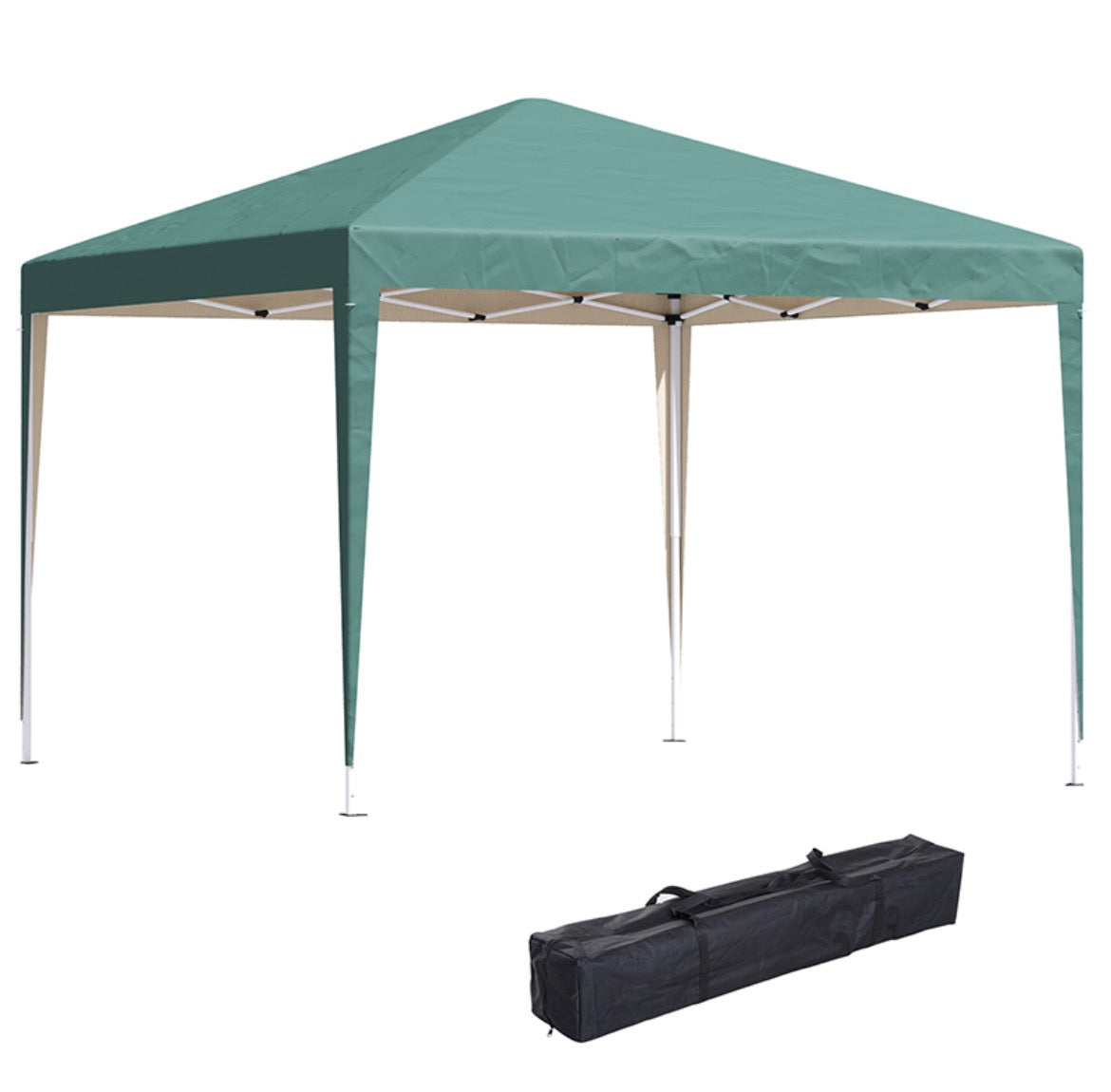 3x3M Garden Pop Up Gazebo Height Adjustable Marquee Party Tent Wedding Canopy with Carrying Bag