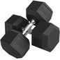 2 Set of Rubber Hex Dumbbell Portable Hand Weights Dumbbell Home Gym Workout Fitness Hand Dumbbell