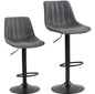 Leather Upholstered Bar Stools-Set of 2