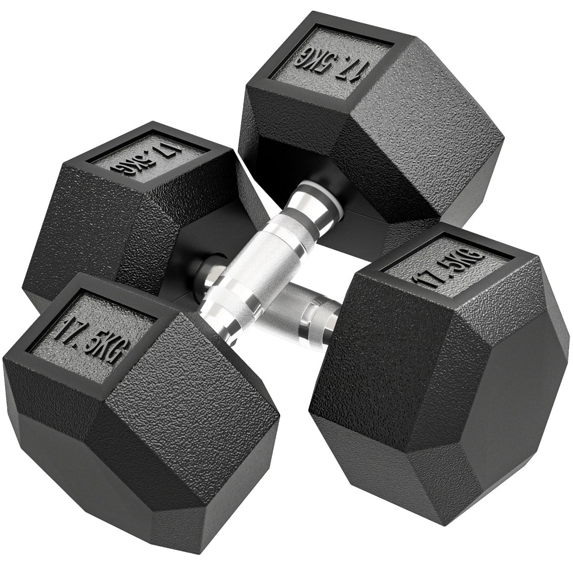 2 Set of Rubber Hex Dumbbell Portable Hand Weights Dumbbell Home Gym Workout Fitness Hand Dumbbell