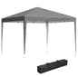 3x3M Garden Pop Up Gazebo Height Adjustable Marquee Party Tent Wedding Canopy with Carrying Bag
