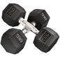 2 Set of Rubber Hex Dumbbell Portable Hand Weights Dumbbell Home Gym Workout Fitness Hand Dumbbell
