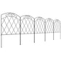3m Decorative Metal Garden Fence - Diamond and Swirl Pattern