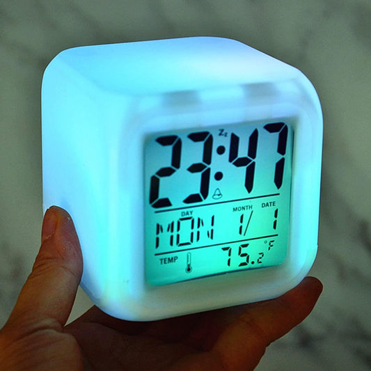 LCD  Color Changing Alarm Clock
