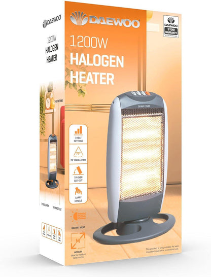 Oscillating Halogen Heater