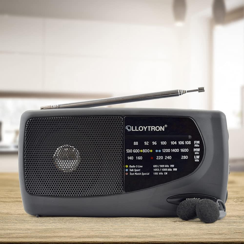 Lloytron 3 Band Personal Radio with Earphones