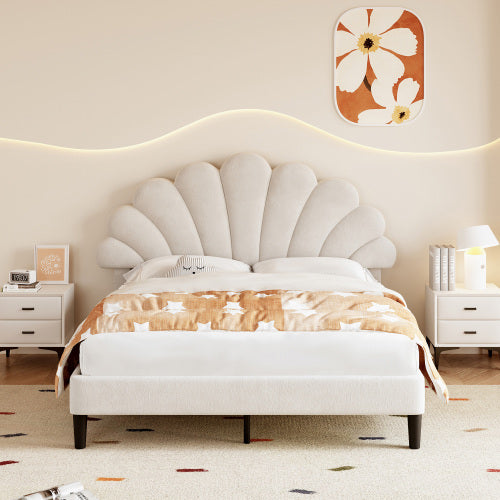 Double Upholstered Velvet Bed Frame