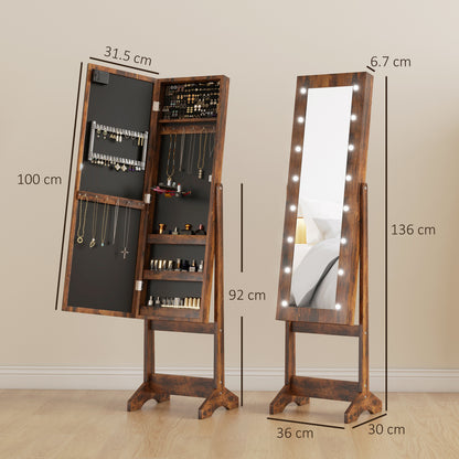 Jewellery Cabinet -With Mirror and LED