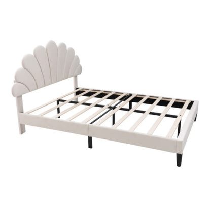 Double Upholstered Velvet Bed Frame