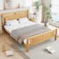 Wooden Double Bed 4ft6 - Rattan Style