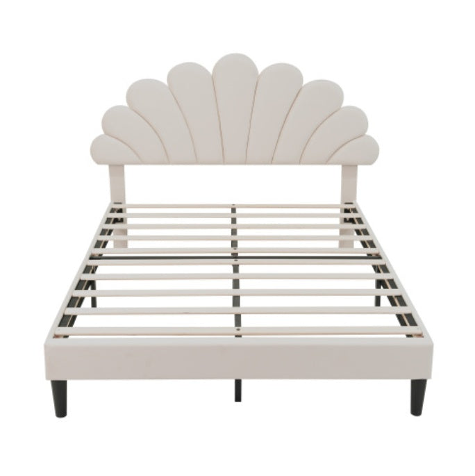 Double Upholstered Velvet Bed Frame