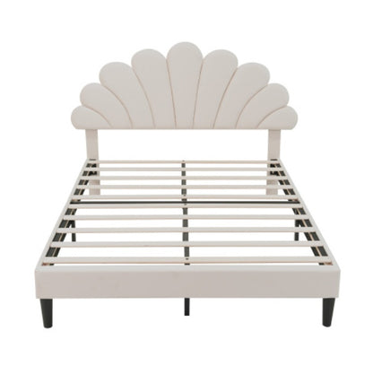 Double Upholstered Velvet Bed Frame