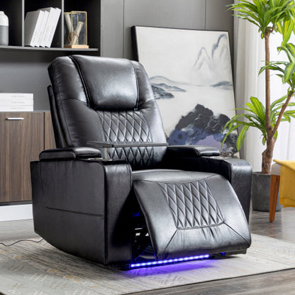 Electric Recliner Chair With USB Charge Port, 360 Swivel