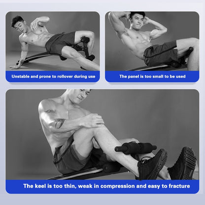 Adjustable Sit Up Bench - Core Workout with Adjustable Handles and Accessories for Home Fitness
