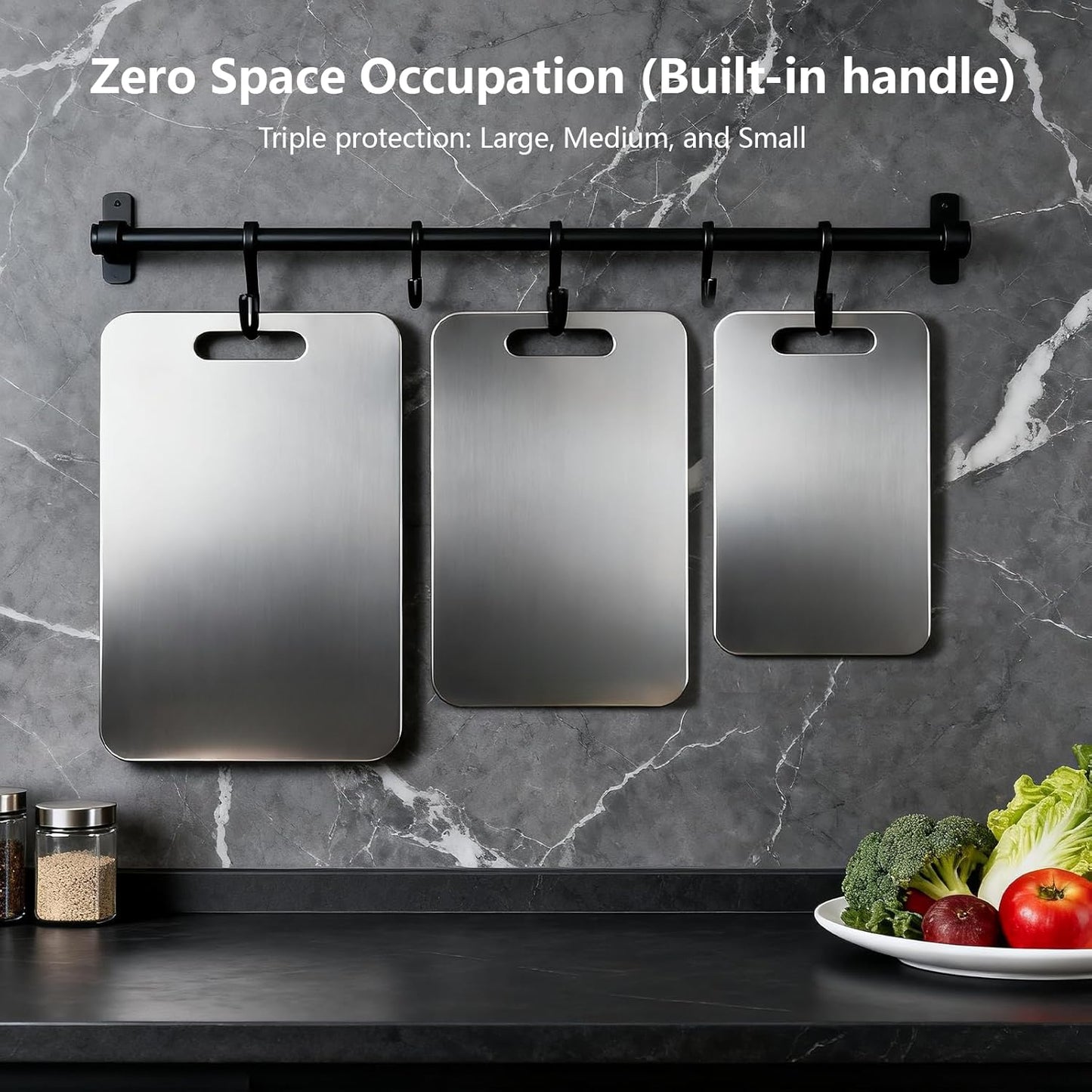 3 Titanium Cutting Board Set