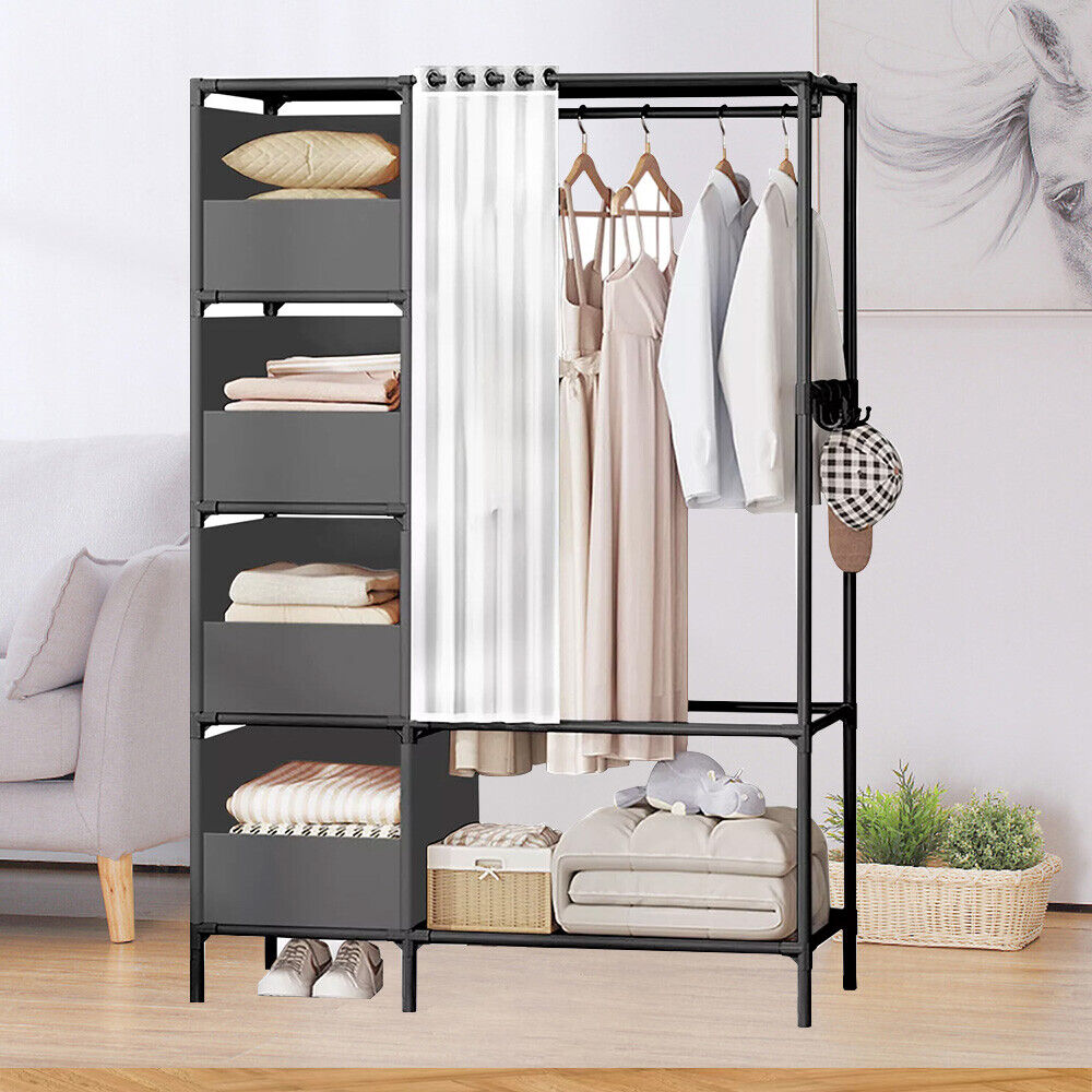 Clothes Rail with Shelf Heavy Duty Metal