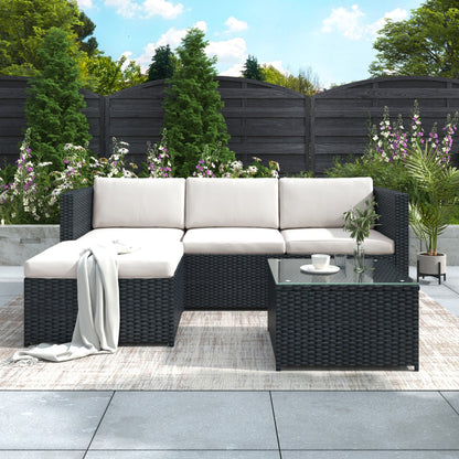 Garden Corner Sofa Rattan Patio Set Garden