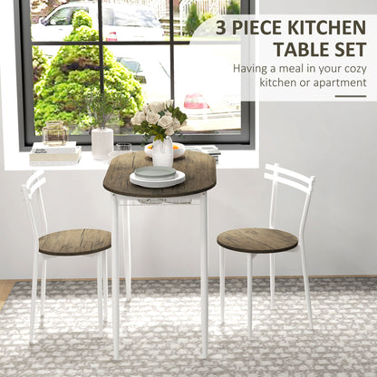 Dining Table And Chairs Set 3-Piece