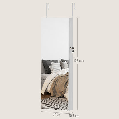Lockable Jewellery Cabinet With LED Lights