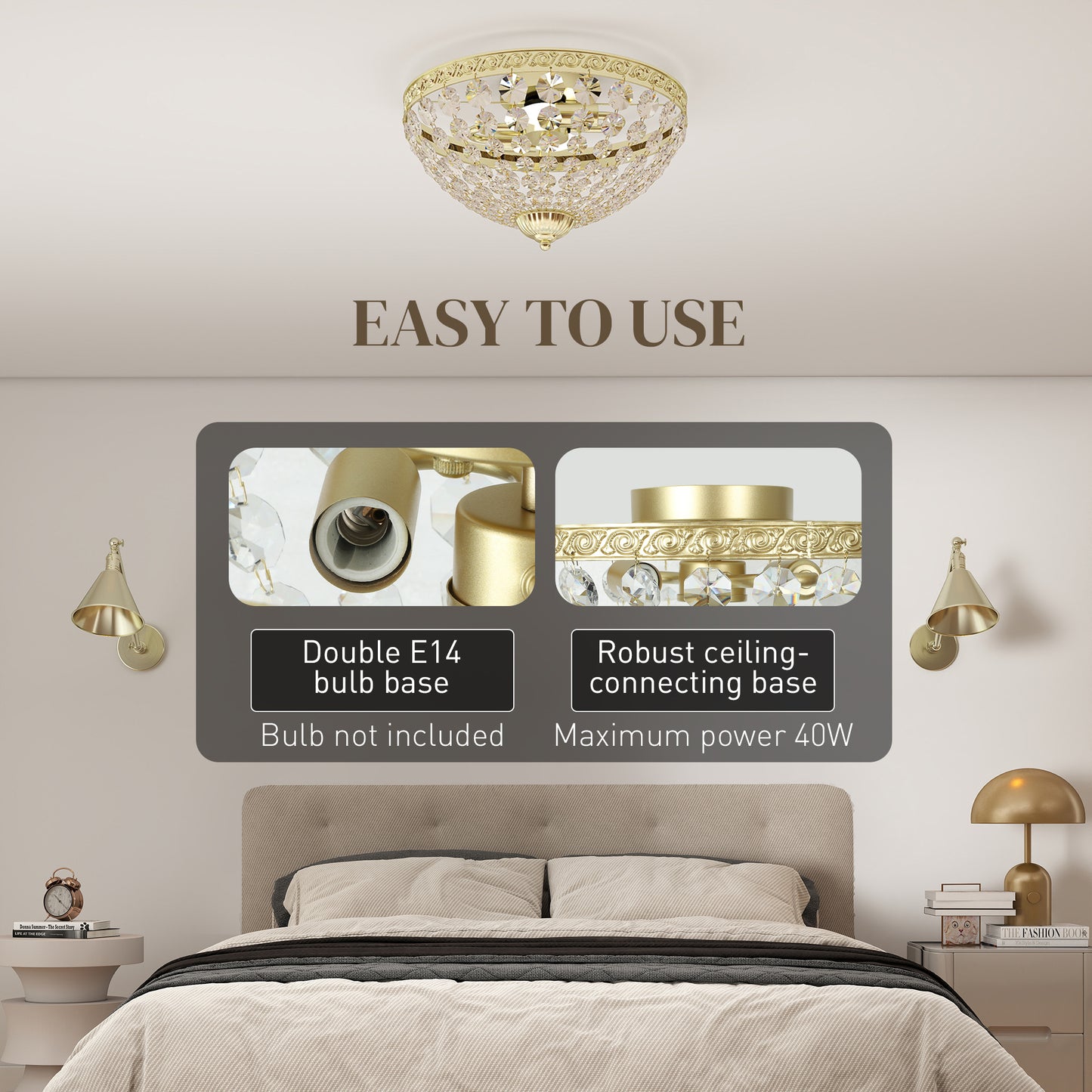 Crystal Chandelier Light Fixture