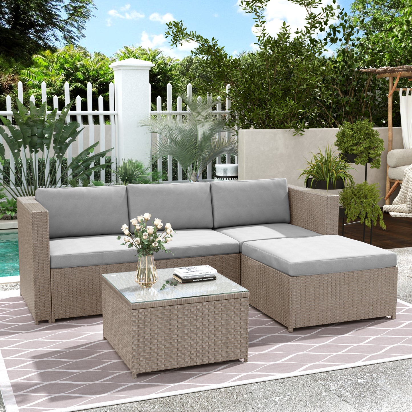 Garden Corner Sofa Rattan Furniture