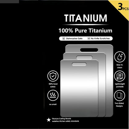 3 Titanium Cutting Board Set