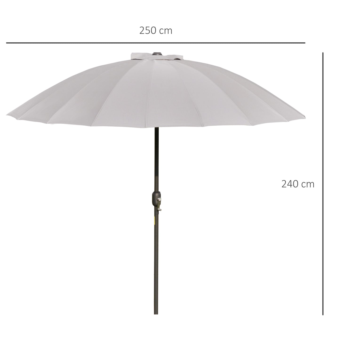 Garden Parasol Adjustable Outdoor Sun Shade