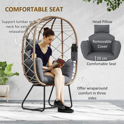 Rattan Egg Chair Outdoor Indoor Wicker Chair
