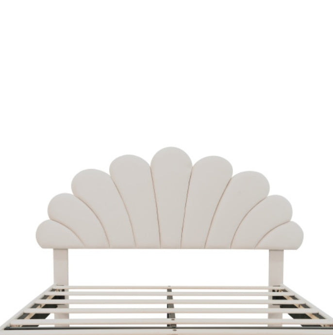 Double Upholstered Velvet Bed Frame