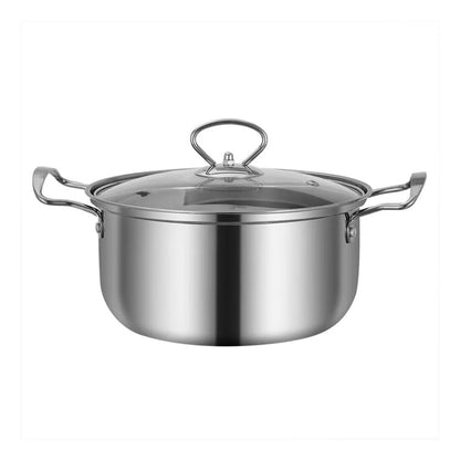 11PCS Induction Cookware Set Non Stick Stainless Steel Pots & Pans with Lids for Modern Kitchen