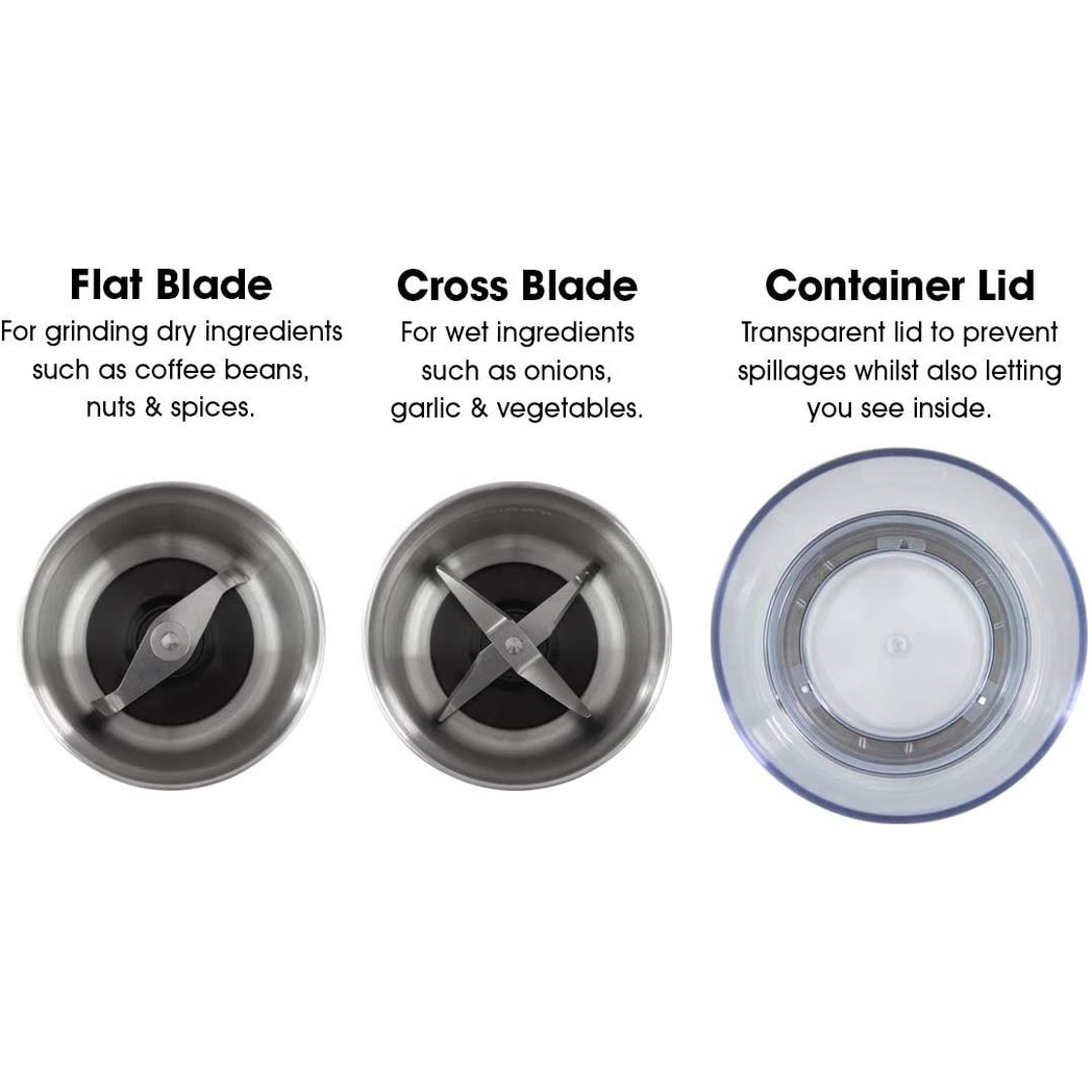 Quest Compact Stainless Steel Electric Grinder