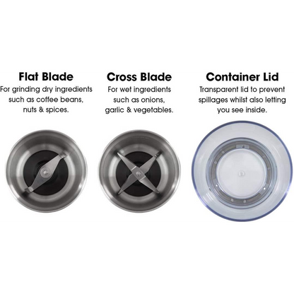 Quest Compact Stainless Steel Electric Grinder